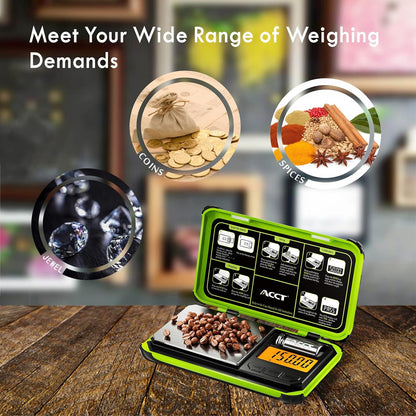 Precision Pocket Scale, 200gx0.01g Jewelry gram Scale