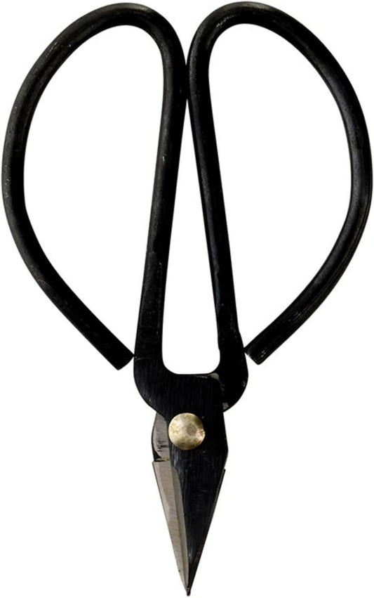 Kitchen Herb Shears Garden Scissors Herb Snipper, 5" Long, Black