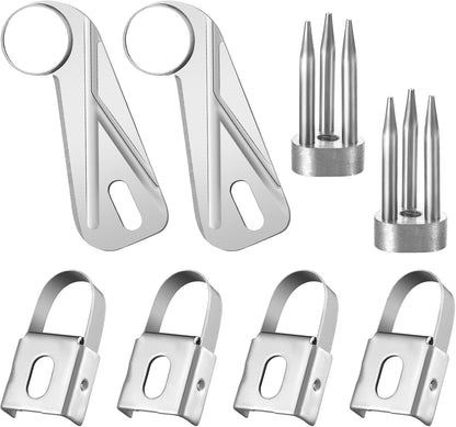 8 Pcs Apple Peeler Replacement Parts, Blades and Fork, Stainless Steel