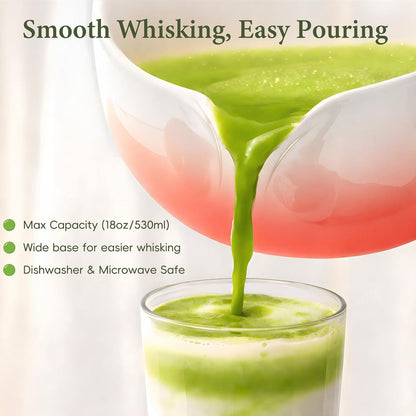 Matcha Whisk Set with Ceramic Bowl & Bamboo Chasen