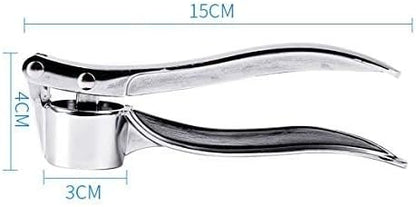 Garlic Press Mashed Garlic Crusher Peeler Chopper Garlic Puree Maker Heavy Duty Stainless Zinc Alloy