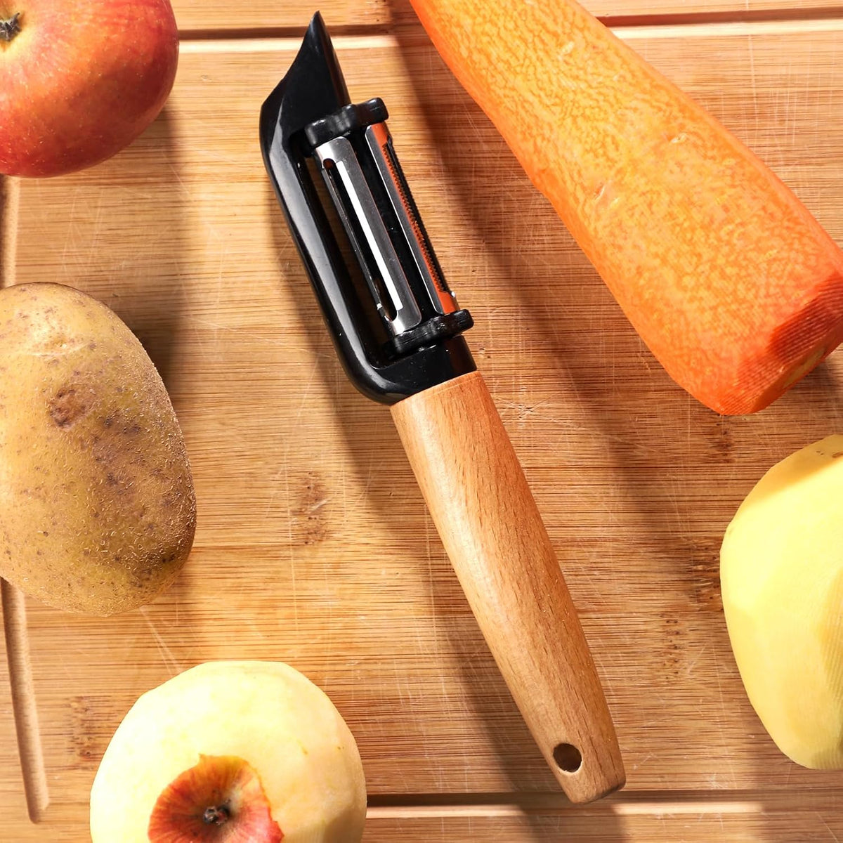 Vegetable Peeler Stainless Steel Potato Peeler,3 In 1 I-Shaped Peeler