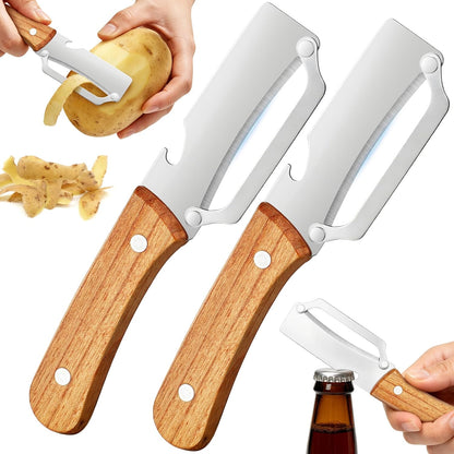 Multi-Functional Vegetable Peeler for Kitchen with Bottle Opener