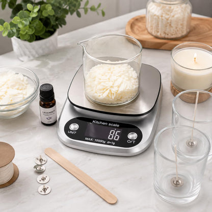 Digital Kitchen Scale for Cooking & Baking, Compact Food Scale with Digital Display, Unit Conversion, Tare Function, Lightweight Design for Home Cooks, Diet Trackers, Meal Prep