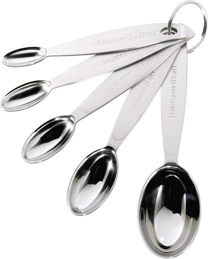 Stainless Steel Measuring Spoon Set Silver, Standard