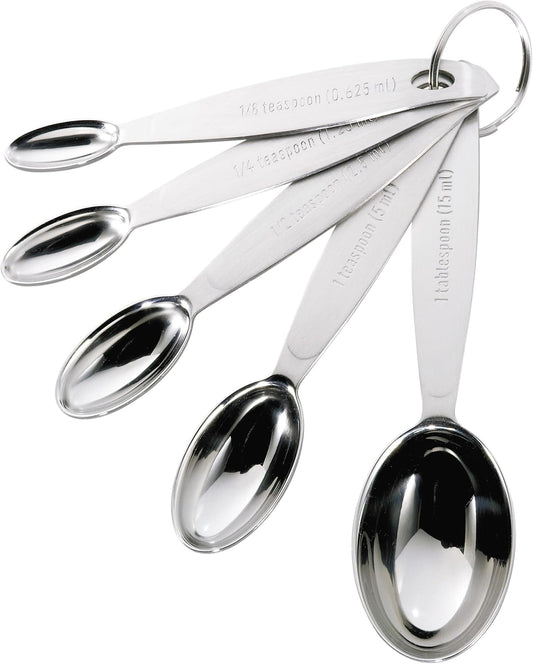 Stainless Steel Measuring Spoon Set Silver, Standard