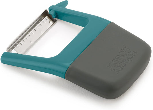 Duo Easy-Grip Julienne Peeler, Vegetable Kitchen Peeler and Potato-Eye Remover, Dark Opal