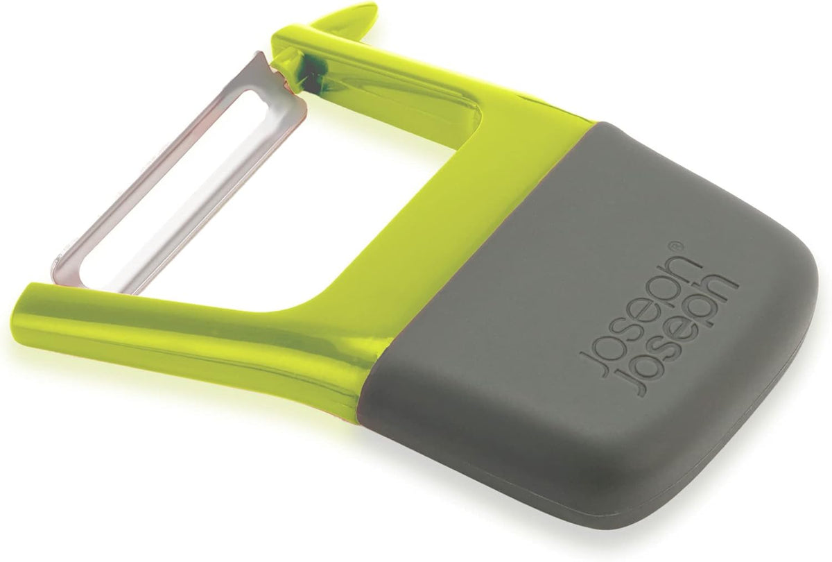 Duo Easy-Grip Julienne Peeler, Vegetable Kitchen Peeler and Potato-Eye Remover, Dark Opal