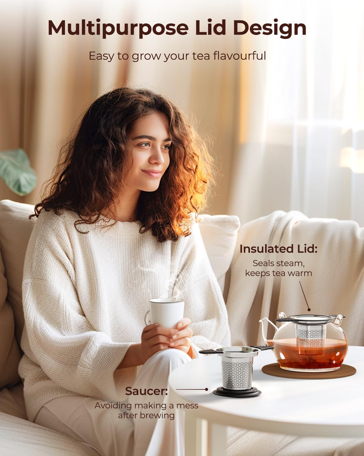 304 Stainless Steel Tea Infuser for Loose Leaf Tea Steeper