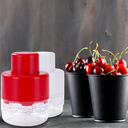 Multi Cherry Pitter Tool - 7 Holes Cherry Pit Remover with Hand-held Push Design, Quick Release and Save Your Time