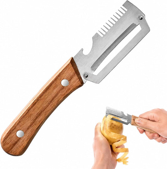 Vegetable Peeler, 2026 Upgrade Multifunctional Stainless Steel Peeler, 3 in 1 Vegetable Peeler for Kitchen, Kitchen Gadgets Tool for Fruit Pumpkin Peeling Potato Carrot Veggie Peeler (1Pcs)