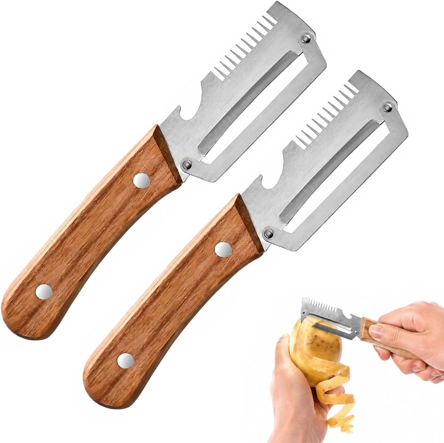 Vegetable Peeler, 2026 Upgrade Multifunctional Stainless Steel Peeler, 3 in 1 Vegetable Peeler for Kitchen, Kitchen Gadgets Tool for Fruit Pumpkin Peeling Potato Carrot Veggie Peeler (1Pcs)