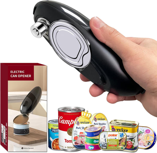 [UPGRADED BLADE] Auto 2.0 Electric Can Opener, Effortless One-Touch Operation with Safety Smooth Edge, Battery Powered Automatic Can Opener for All Can Sizes Best for Seniors, Arthritis