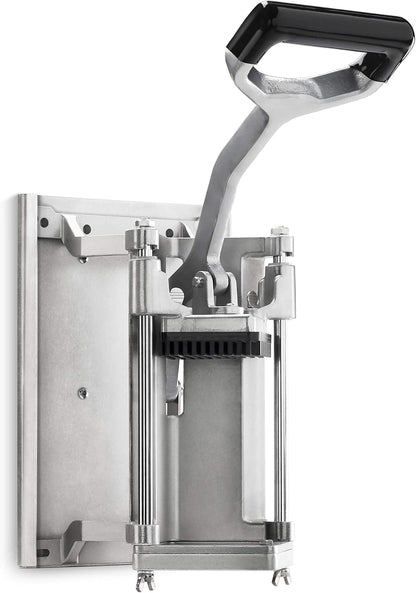 Extra Heavy Duty French Fry Cutter 3/8" with Wall Bracket, Fixed Counter or Wall Mount, Cast Iron and Aluminum Body with Stainless Steel Components