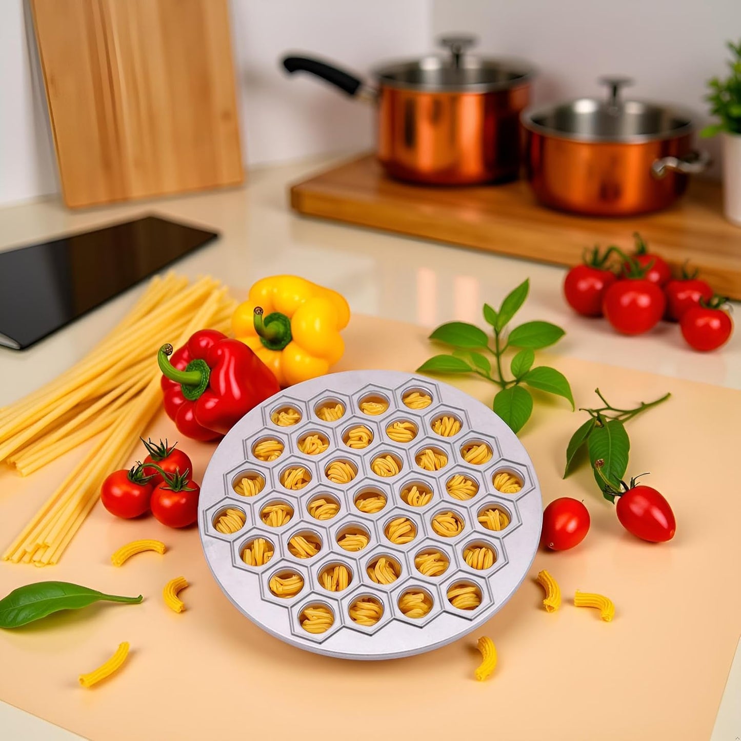 Silver Ravioli Dumpling Mold, Russian Pelmeni Maker,37 Holes Metal Ravioli Maker, Pelmeni Meat Dumplings Maker,Handmade Dumpling Cutter,Kitchen Utensils and Gadgets