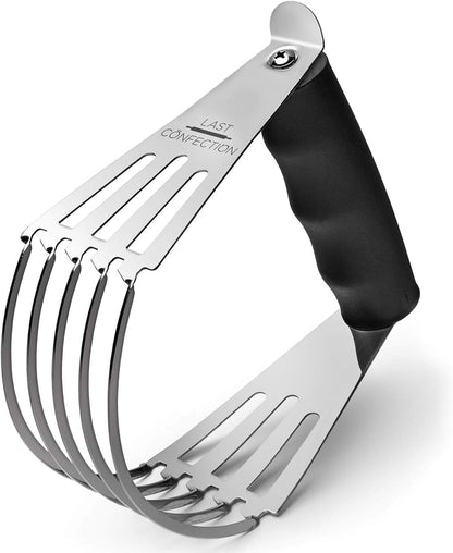 Pastry Blender Dough Cutter - Soft Grip Handle & Stainless Steel Blades - Professional Flour Mixer for Pasta, Pie Crust and Cake