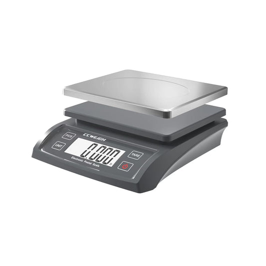 Postal Scale Transport Scale 30kg/1g, 66lb with Battery and Stainless Steel Scale Plate, can be Used in Home Kitchen, Postal, Transport, Parcel, Supermarket with Fruit Scale