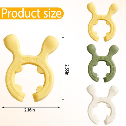 3Pcs Silicone Spoon Rest, Heat Resistant Kitchen Utensil Holder and Spoon Rest for Stovetop Cooking, Removable Pot Edge Protectors with Anti-Spill Design for Organized Kitchen Space