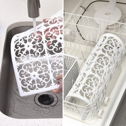 É, Extra Large, Thick, Silicone Trivet for Hot Dishes, Pots, and Pans, Heat Resistant Mat for Countertop, Hot Pad for Kitchen, Easy to Clean, 16 x 12 x 3/8 Inches, White