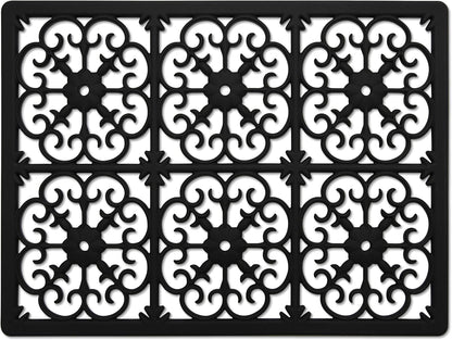 É, Extra Large, Thick, Silicone Trivet for Hot Dishes, Pots, and Pans, Heat Resistant Mat for Countertop, Hot Pad for Kitchen, Easy to Clean, 16 x 12 x 3/8 Inches, White