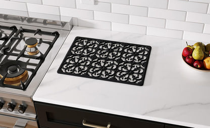 É, Extra Large, Thick, Silicone Trivet for Hot Dishes, Pots, and Pans, Heat Resistant Mat for Countertop, Hot Pad for Kitchen, Easy to Clean, 16 x 12 x 3/8 Inches, White