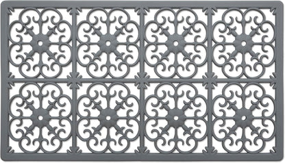 É, Extra Large, Thick, Silicone Trivet for Hot Dishes, Pots, and Pans, Heat Resistant Mat for Countertop, Hot Pad for Kitchen, Easy to Clean, 16 x 12 x 3/8 Inches, White