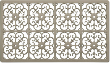 É, Extra Large, Thick, Silicone Trivet for Hot Dishes, Pots, and Pans, Heat Resistant Mat for Countertop, Hot Pad for Kitchen, Easy to Clean, 16 x 12 x 3/8 Inches, White