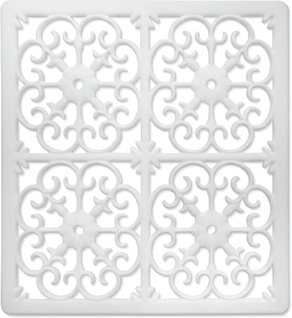 É, Extra Large, Thick, Silicone Trivet for Hot Dishes, Pots, and Pans, Heat Resistant Mat for Countertop, Hot Pad for Kitchen, Easy to Clean, 16 x 12 x 3/8 Inches, White