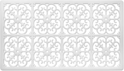 É, Extra Large, Thick, Silicone Trivet for Hot Dishes, Pots, and Pans, Heat Resistant Mat for Countertop, Hot Pad for Kitchen, Easy to Clean, 16 x 12 x 3/8 Inches, White