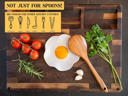 Fried Egg Ceramic Spoon Rest for stove top and kitchen counter | Large and Dishwasher-Safe Sponge holder | Home & kitchen decor | Kitchen Gifts for women | House warming gifts new home