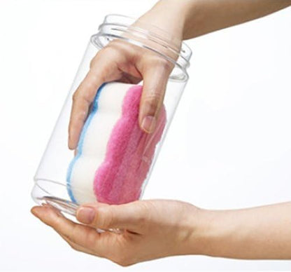Salad Bottle Set of 2, with Leak Proof Salad Sauce Dressing Case (Pink, Green)