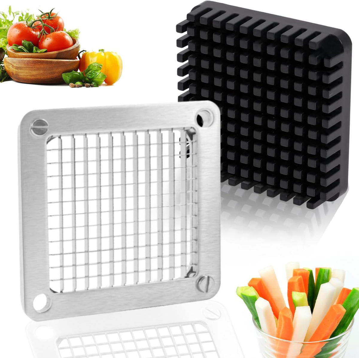 1/4" Replacement Dicer Chopper Blade with Pusher Block