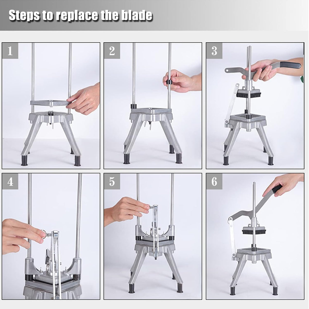 1/4" Replacement Dicer Chopper Blade with Pusher Block