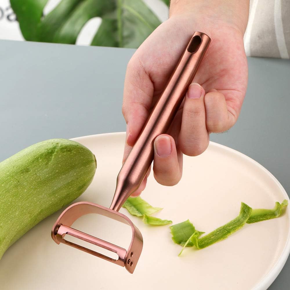 4 Sides Box Grater For Kitchen,Stainless Steel Cheese Grater With Handle,Multi-Function Vegetable Slicer Food Shredder For Chees,Ginger,Vegetables,Dishwasher Safe, Gold