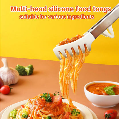 Kitchen Tongs,Set Of 3 Tongs with Silicone Tip for Cooking 9/12 Inch Stainless Steel Kitchen Tong for Meat,Food Grill,Salad,BBQ,Frying,Serving,Dishwasher (white, 12inch)