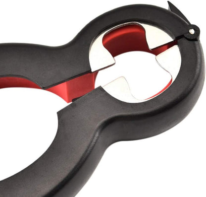 Jar Opener 6 in 1 Multi Function Bottle Opener Manual Opener Get Lids Off Easily Portable Lid Twist Off Non-Slip for Weak Hands Seniors with Arthritis and Anyone with Low Strength