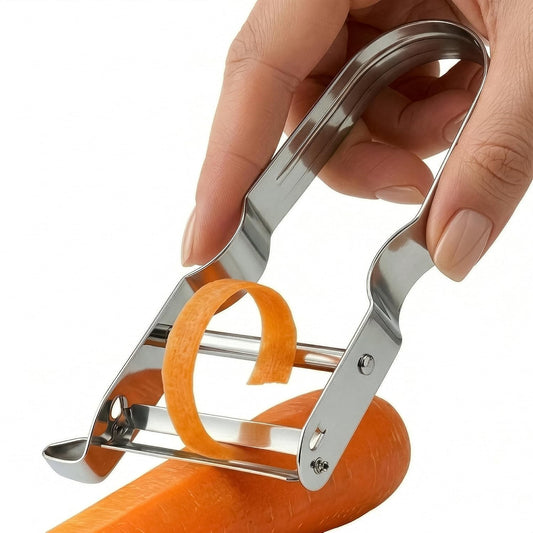 Y-Shaped Stainless Steel Potato Peeler with Ergonomic Handle | Vegetable Peeler for Kitchen; Thin Peeling, Lightweight, 4.7 X 2.8 In; for Potatoes, Carrots, Apples, Fruit & Root Veggies
