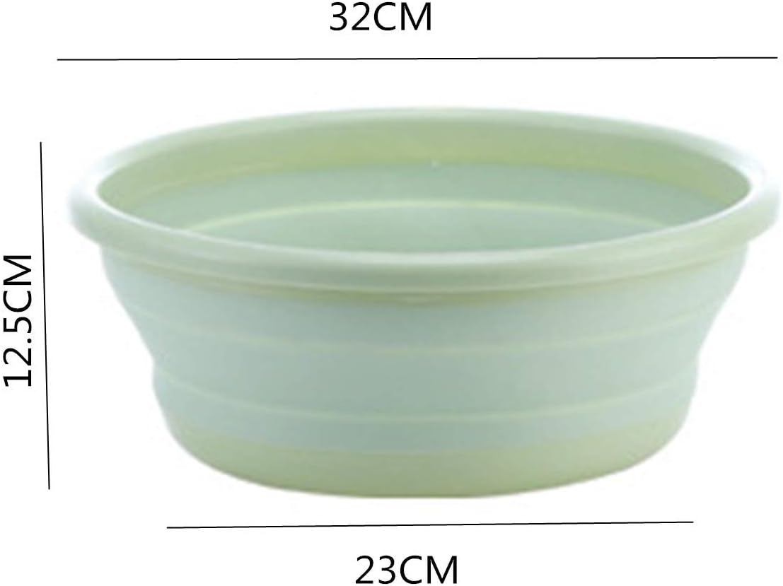 Multi-purpose Collapsible Dish Tub Bowl BPA-Free Round Lightweight Collapsible Wash Basin (Blue)