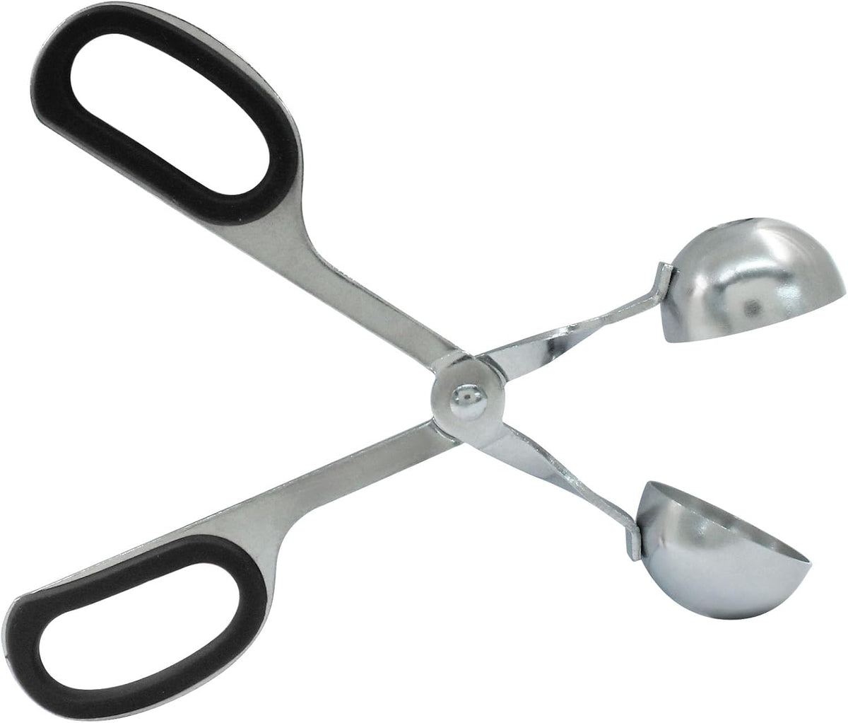 1.38" Meatball Maker, None-stick Meatball Scoop Ball Maker, Stainless Steel Meat Baller Tongs, Cake Pop, Cookie Dough Scoop for Kitchen (Black)