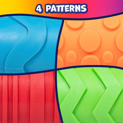 Paint and Dough Texture Rollers, Set of 4