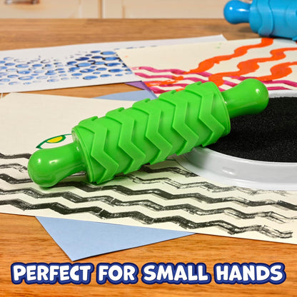 Paint and Dough Texture Rollers, Set of 4