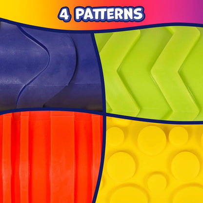 Paint and Dough Texture Rollers, Set of 4