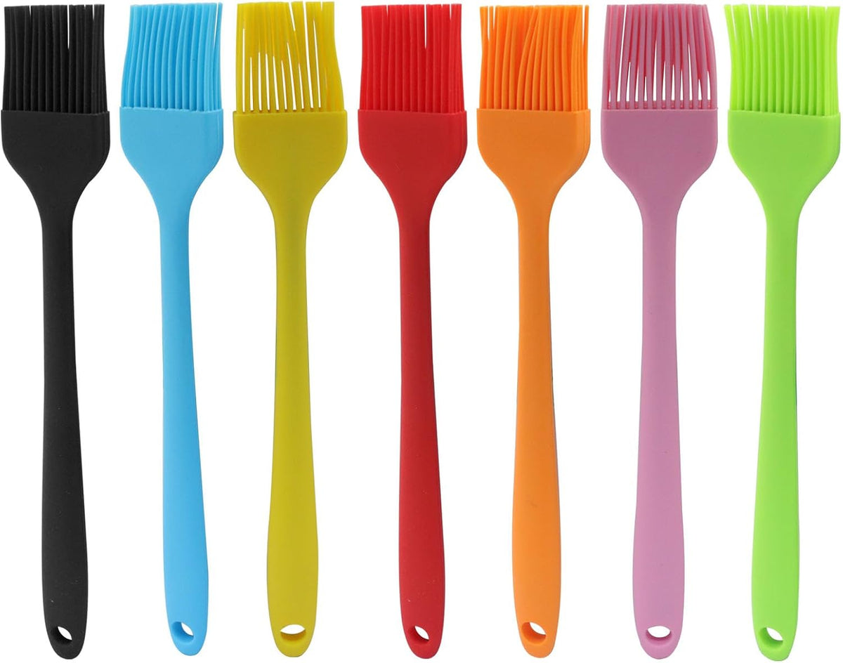 7 PCS Silicone Basting Pastry Brush, Colorful
