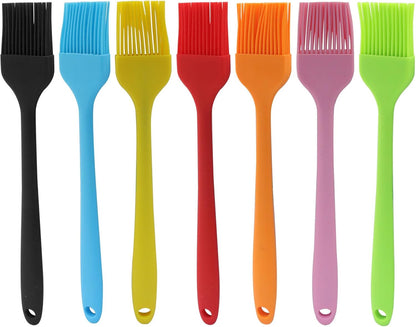 7 PCS Silicone Basting Pastry Brush, Colorful