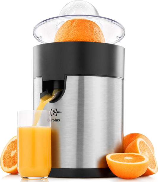 Electric Orange Juicer, Sleek Effortless Citrus Juice Squeezer for Lemon, Lime, Grapefruit | Powerful Motor, Easy to Clean, Removable Dishwasher-Safe Parts