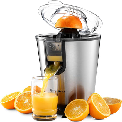 Electric Orange Juicer, Sleek Effortless Citrus Juice Squeezer for Lemon, Lime, Grapefruit | Powerful Motor, Easy to Clean, Removable Dishwasher-Safe Parts