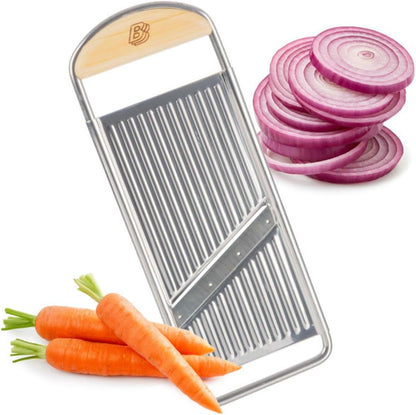 Flat Handheld Mandoline Slicer for Kitchen, 12”