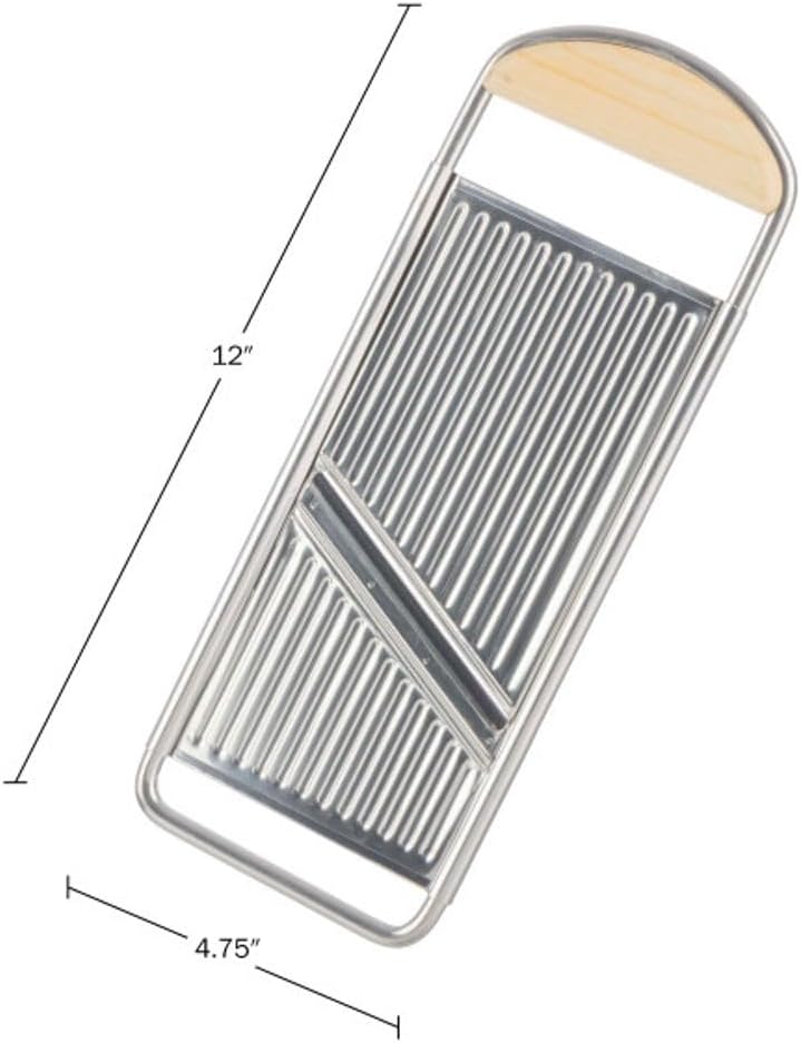 Flat Handheld Mandoline Slicer for Kitchen, 12”
