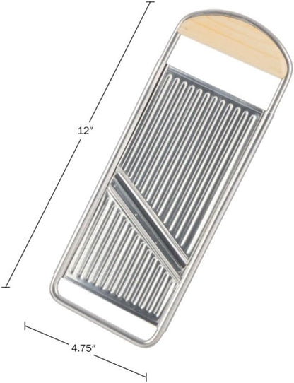 Flat Handheld Mandoline Slicer for Kitchen, 12”