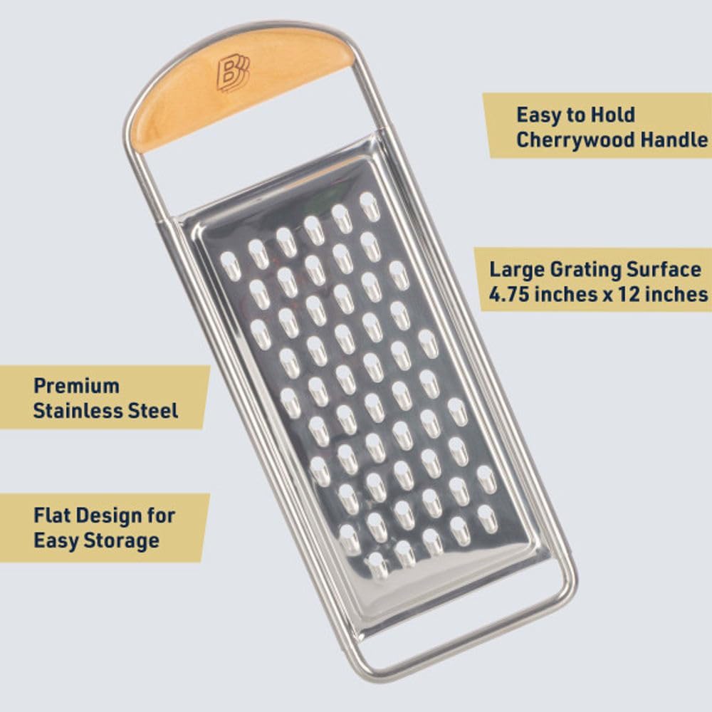 Flat Handheld Mandoline Slicer for Kitchen, 12”